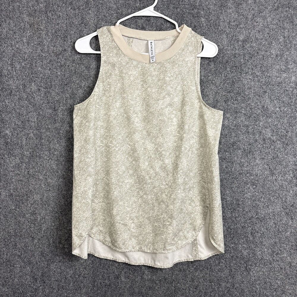 Athleta Zephyr Tank Top Blouse Womens Size M Beige